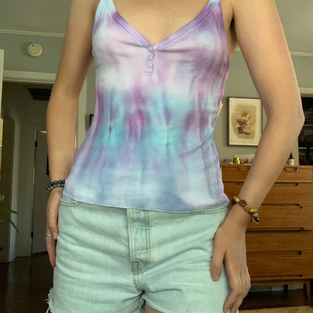 Hand made tie dye tank top size small